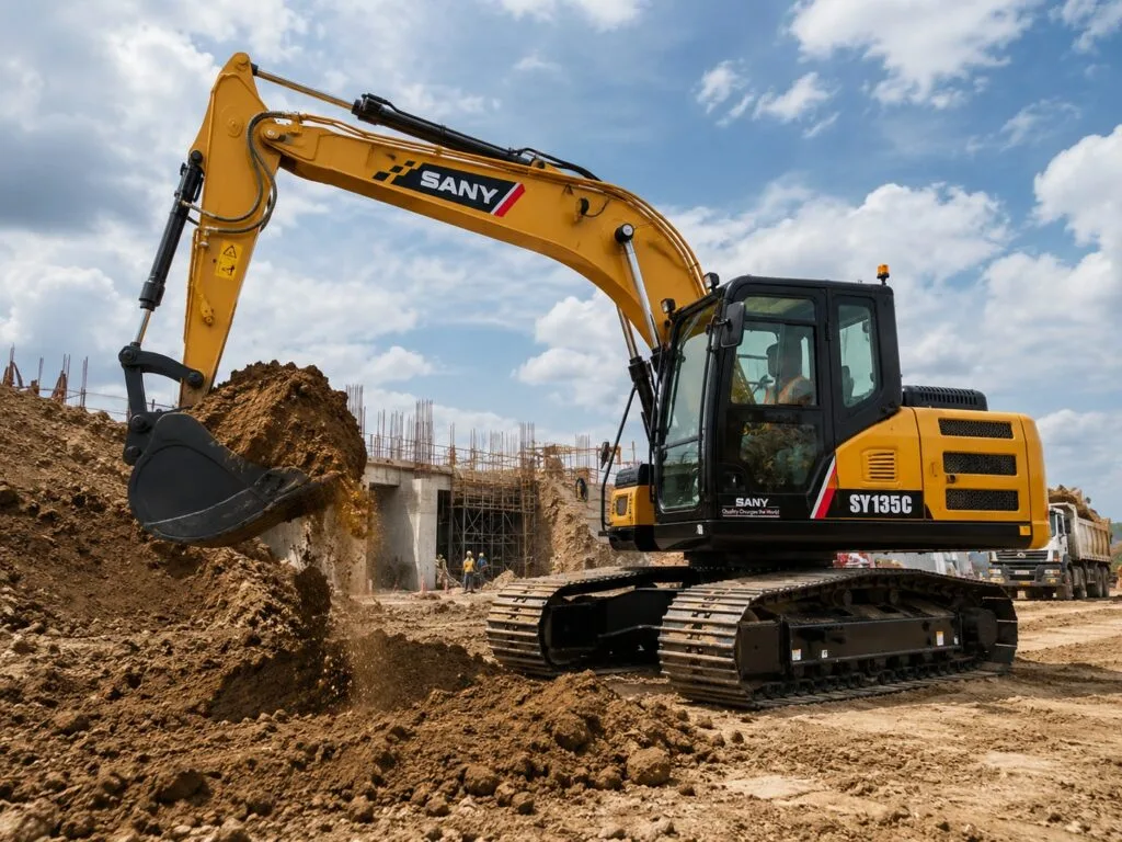 EXCAVADORA SANY SY135C