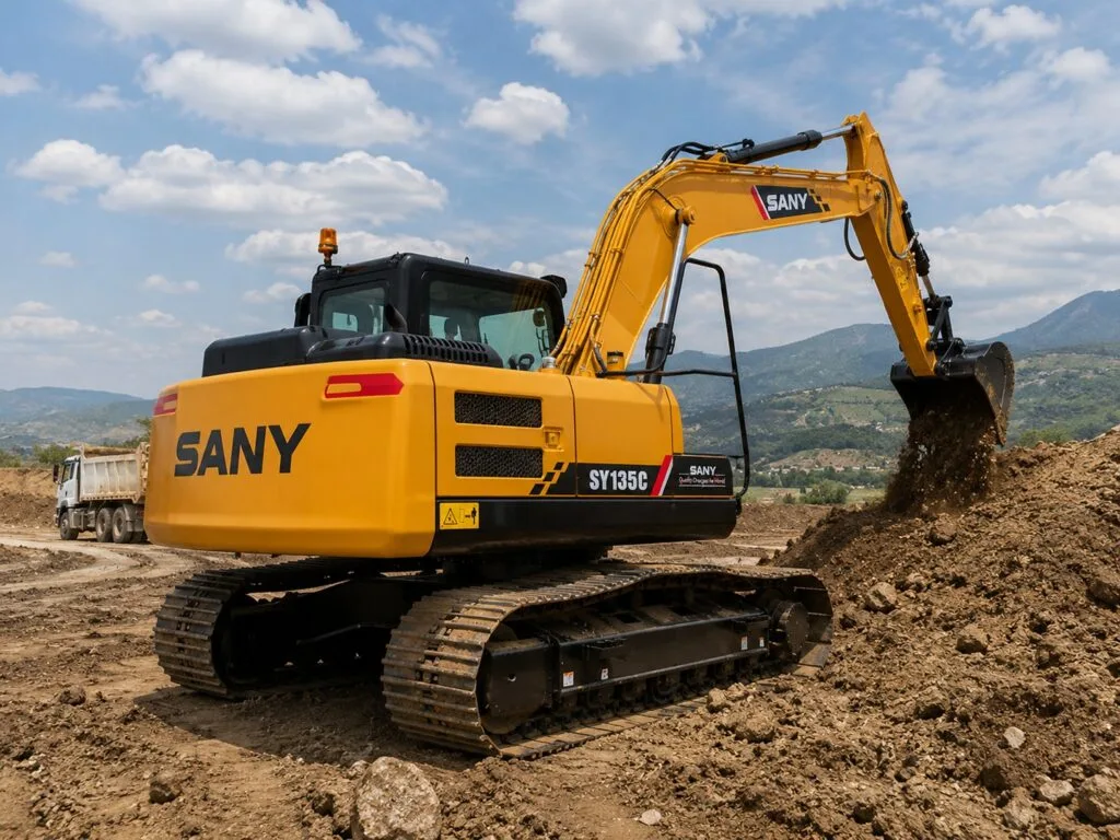 EXCAVADORA SANY SY135C