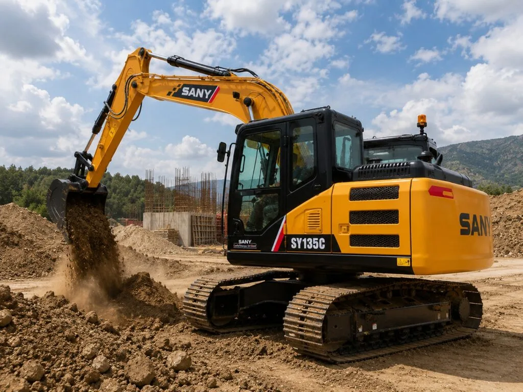 EXCAVADORA SANY SY135C