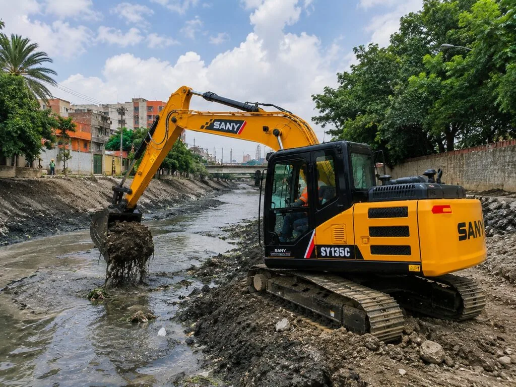 EXCAVADORA SANY SY135C