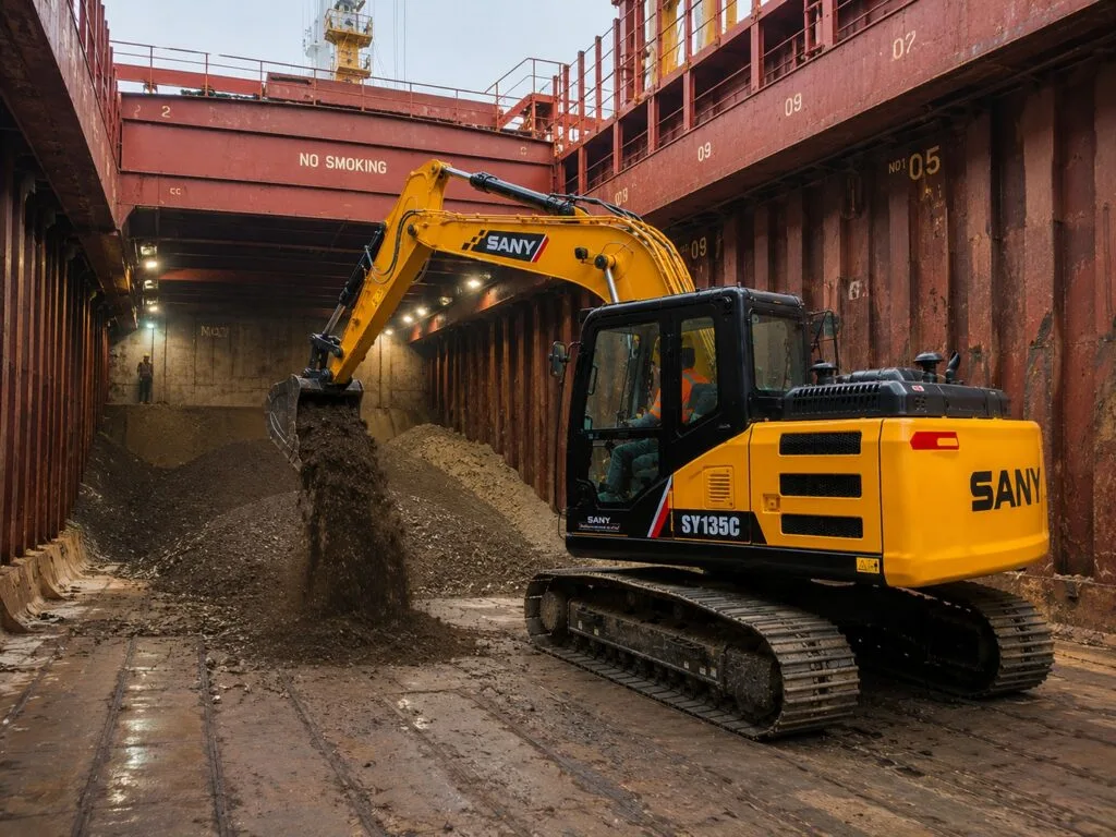 EXCAVADORA SANY SY135C